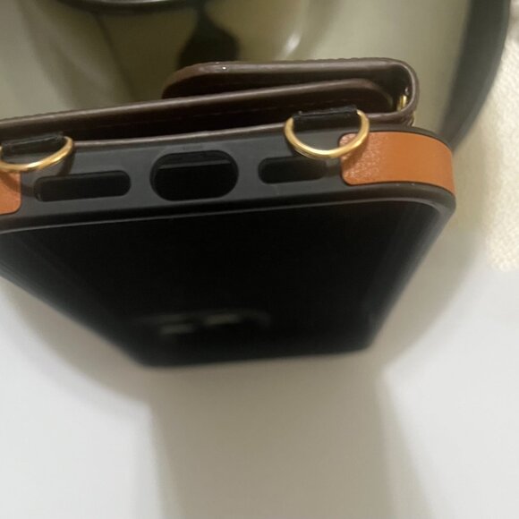 🛍RESTOCKING iPhone 13 Pro Max Luxury Brown Designer Phone Case Crossbody - Picture 6 of 10